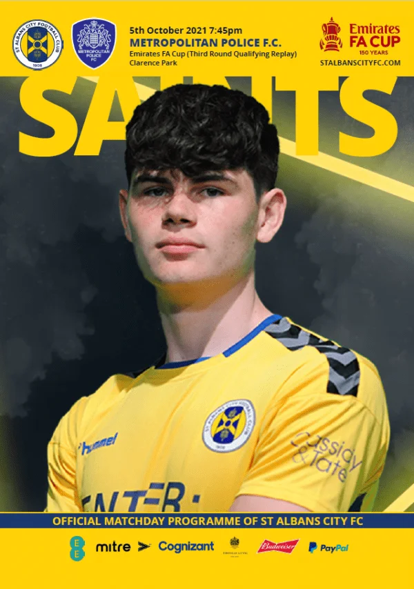 St Albans City vs Met Police Digital Programme Cover