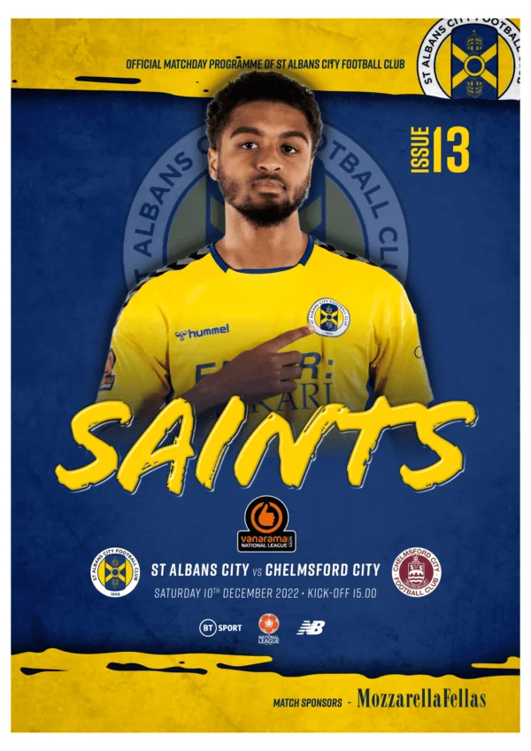 ST ALBANS CITY 22-23 ISSUE 13 - CHELMSFORD CITY