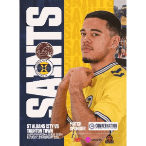 Front Cover - Issue 17 - St Albans City vs Taunton Town - 10th February 2024